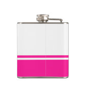 Monogrammed Script roze fles Heupfles (Achterkant)