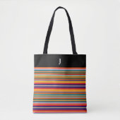Monogrammed Serape Stripe Canvas tas (Voorkant)