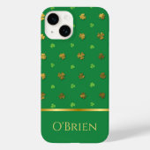 Monogrammed Shamrock Ierse iPhone / iPad hoesje (Achterkant)