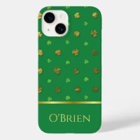 Monogrammed Shamrock Ierse iPhone / iPad hoesje
