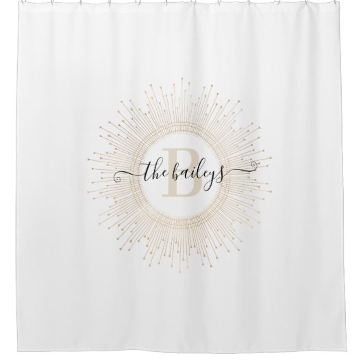 Monogrammed Shower Curtain Douchegordijn (Voorkant)