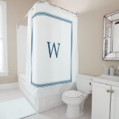Monogrammed Shower Curtain Douchegordijn (In situ)