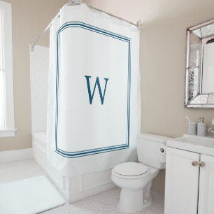 Monogrammed Shower Curtain Douchegordijn