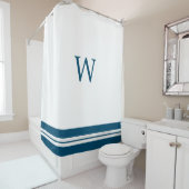 Monogrammed Shower Curtain Douchegordijn (In situ)
