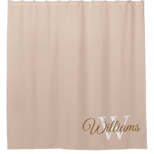Monogrammed Shower Curtain Douchegordijn (Voorkant)