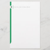 Monogrammed Sidebar Briefpapier (Voorkant)