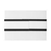 Monogrammed Silver Font Black White Wedding Uitnodigingen Wikkel (Achterkant Voorbeeld)