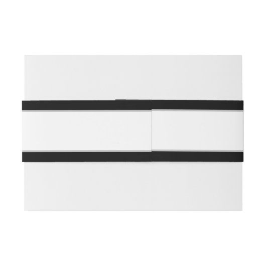 Monogrammed Silver Font Black White Wedding Uitnodigingen Wikkel (Achterkant Voorbeeld)