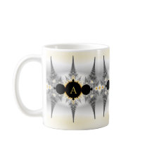 Monogrammed Silver Fractal Spikes