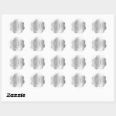 Monogrammed Silver Tone Wax Seal Stickers (Vel)