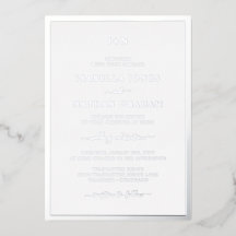 Monogrammed Silver Wedding