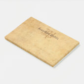 Monogrammed Sjabloon Elegante Kalligrafie Post-it® Notes (Schuin)