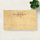 Monogrammed Sjabloon Elegante Kalligrafie Post-it® Notes (Kantoor)