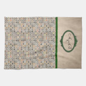 Monogrammed sjabloon handdoeken (Horizontaal)