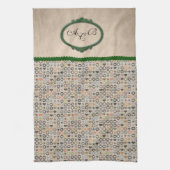 Monogrammed sjabloon handdoeken (Verticaal)