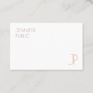 Monogrammed Sjabloon Modern Elegant Trendy Visitekaartje