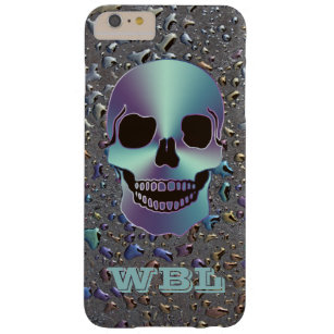 Monogrammed Skull op Oily LOOK iPhone 6 Plus Hoesj Barely There iPhone 6 Plus Hoesje