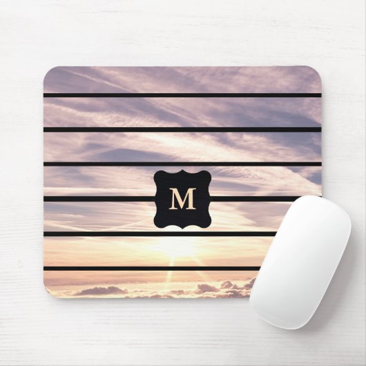 Monogrammed sky scène muismat (Met muis)