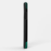 Monogrammed Sleek Green Metal Case-Mate iPhone Case (Achterkant/rechts)