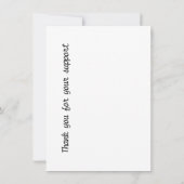 Monogrammed Small Business Info Notitiekaartje (Achterkant)