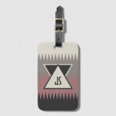 Monogrammed Southwestern Bagagelabel (Voorkant (verticaal))