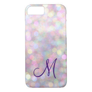 Monogrammed Sparkle iPhone 7 Hoesje