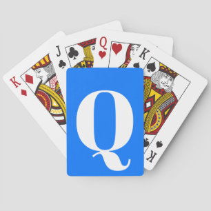 MONOGRAMMED-speelkaarten voor slechtzienden Pokerkaarten