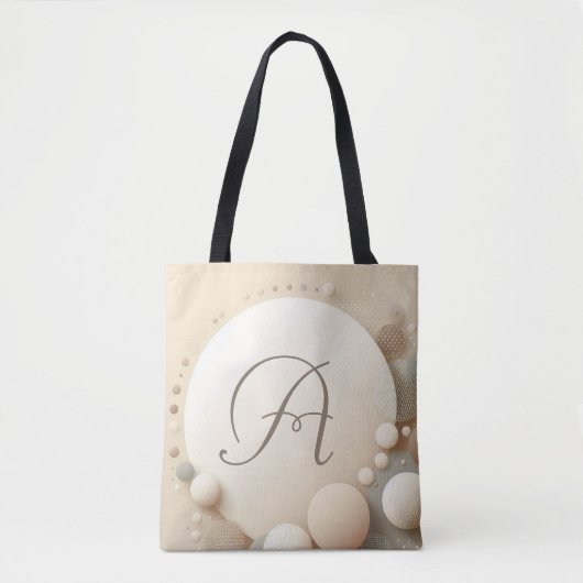 Monogrammed Sphere Harmony Tote Bag (Voorkant)