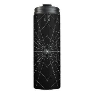 Monogrammed Spiderweb Thermische Tumbler Thermosbeker