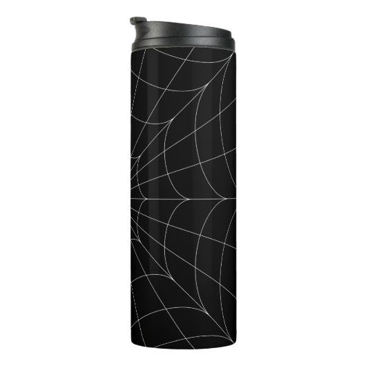 Monogrammed Spiderweb Thermische Tumbler Thermosbeker (Geroteerd rechts)