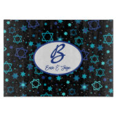 Monogrammed Star of David Challah Board Snijplank (Voorkant)