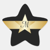 Monogrammed Star Sticker (Voorkant)
