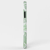 Monogrammed Stijlvol Initiaal Trendy Palm Leaves Case-Mate iPhone Case (Achterkant/rechts)