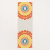 Monogrammed Stralende Egeïsche Zomerstip Mandala Yogamat (Achterkant)