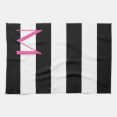 Monogrammed Striped Kitchen Towel Theedoek (Horizontaal)