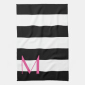 Monogrammed Striped Kitchen Towel Theedoek (Verticaal)
