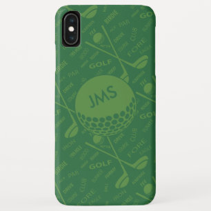 Monogrammed Subtle Golfer Pattern Case-Mate iPhone Case