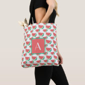 Monogrammed Summer Bags Watermelonpatroon Tote Bag (Dichtbij)