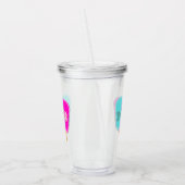 Monogrammed Summer Iced Lollies Popsicles Acryl Drinkbeker (Links)