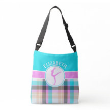 Monogrammed Summer Tartan Gymnastics Golly Girls