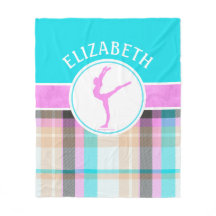 Monogrammed Summer Tartan Gymnastics Golly Girls