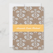 Monogrammed Sunflower Mason Jar Vrijgezellenfeest Kaart (Achterkant)