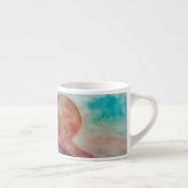 Monogrammed Sunny Clouds and Desert Landscape Espresso Kop (Rechts)