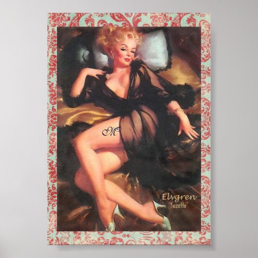 Monogrammed "Suzette" poster (Voorkant)