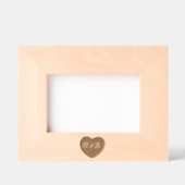 Monogrammed Sweethearts Gegraveerde Lijstjes (Voorkant)