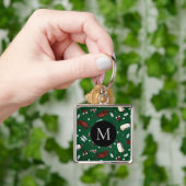 Monogrammed T-shirt Time Golf Sleutelhanger (Hand)