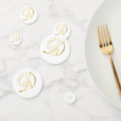 Monogrammed tafel confetti voor diner en Blanc (Groep)