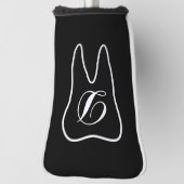 Monogrammed tandgolf putter cover voor tandarts (Draai 90)