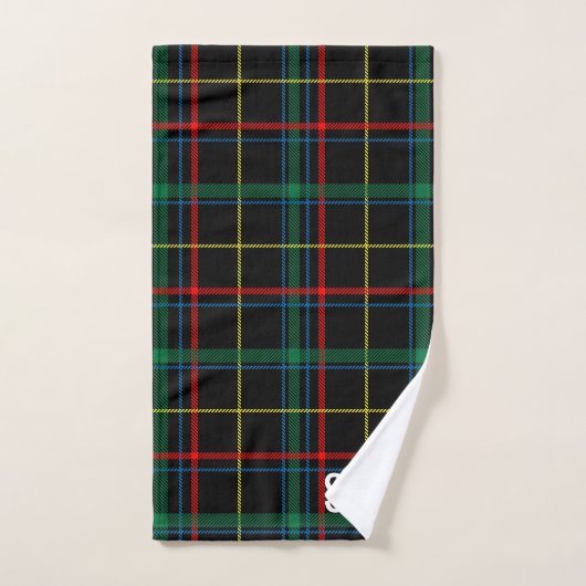 Monogrammed Tartan Plaid Bad Handdoek (Handdoek)