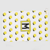 Monogrammed Tennis Gifts Golf Towel Golfhanddoek (Horizontaal)